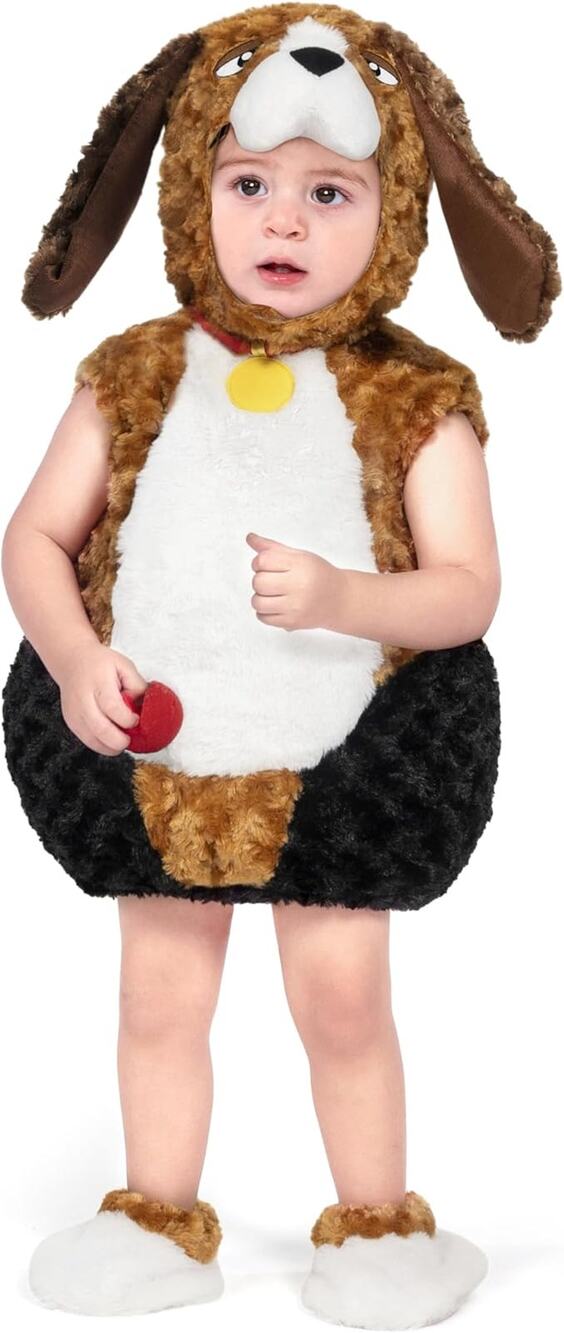 Spooktacular Creations Baby Basset Hound Brown Puppy Dog Costume 12-18 Mo Infant